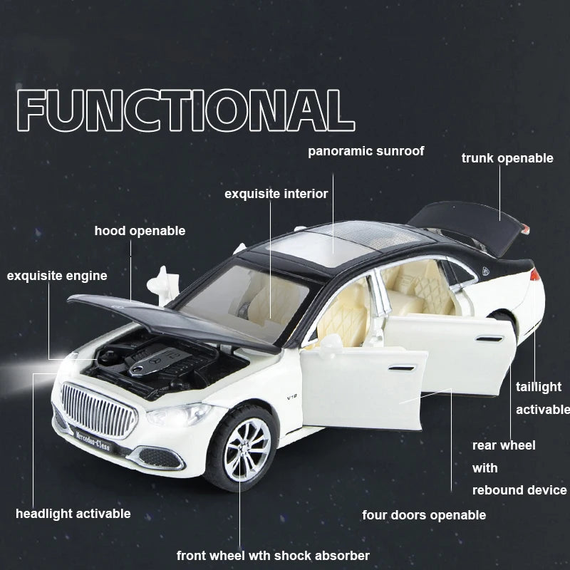 1:32 Scale Metal Diecast S680 with Pull Back Light & Sound