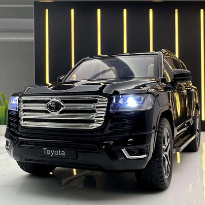 :24 LAND CRUISER LC300 with RC Key with Sound and Light Pullback Metal Model Car