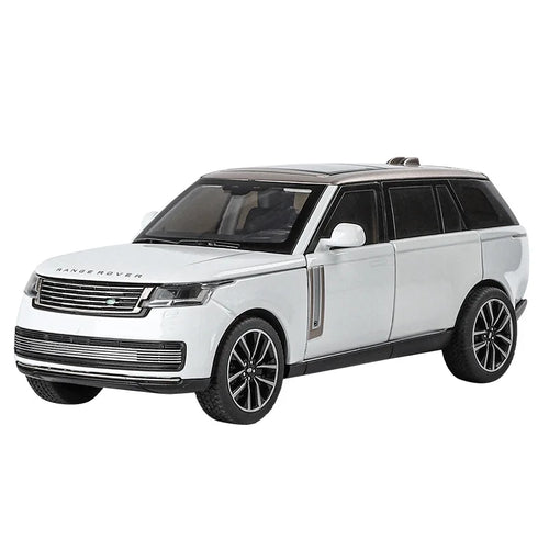 Die-cast 1:32 Scale Alloy Metal Range Rover SUV Model Car with Sound Light Pull-Back Door Open-