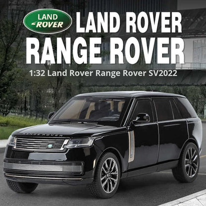 Die-cast 1:32 Scale Alloy Metal Range Rover SUV Model Car with Sound Light Pull-Back Door Open-