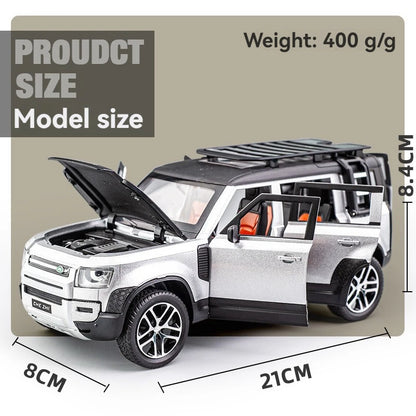 1:24 Land Rover Defender with Sound and Light Pullback