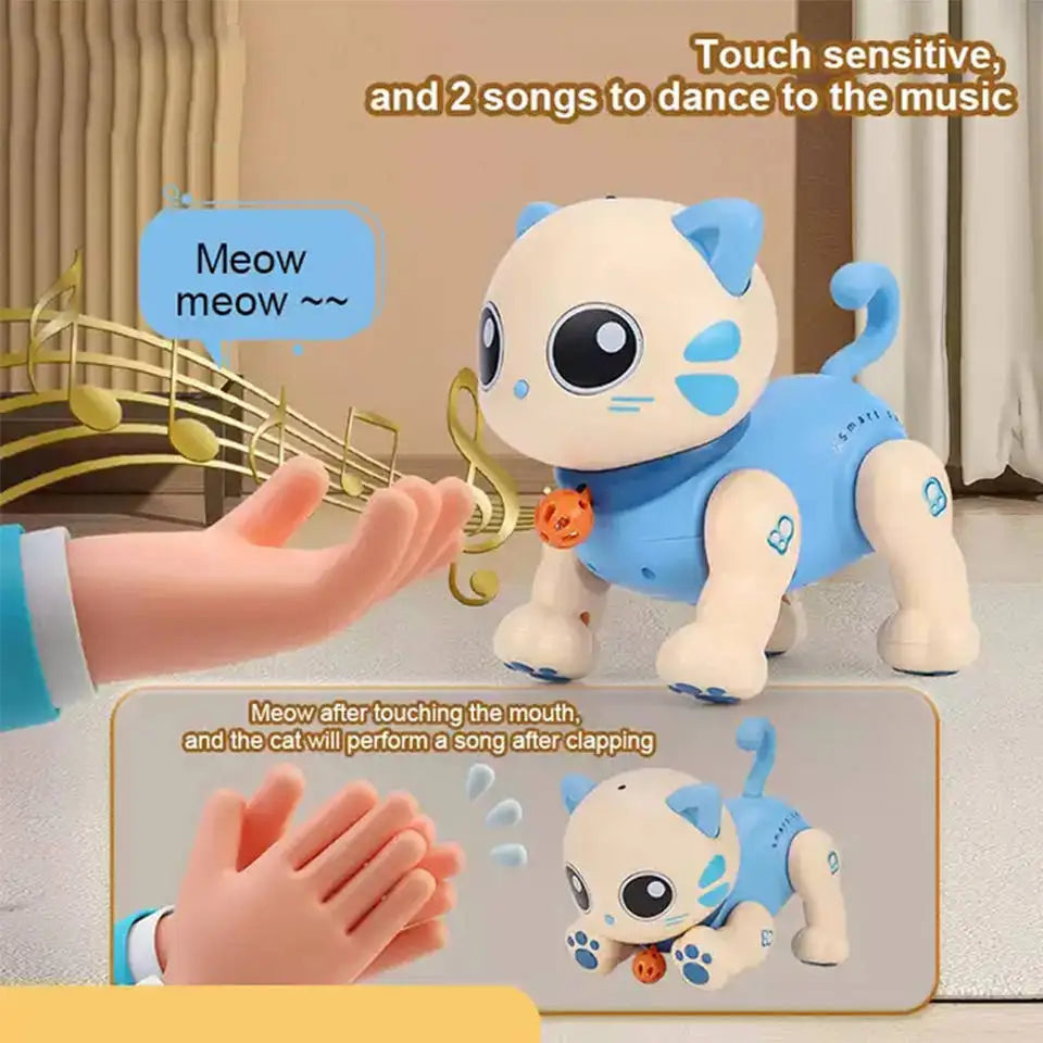 Cat Pet Model With Light and Music Dancing Interactive Toy Robot