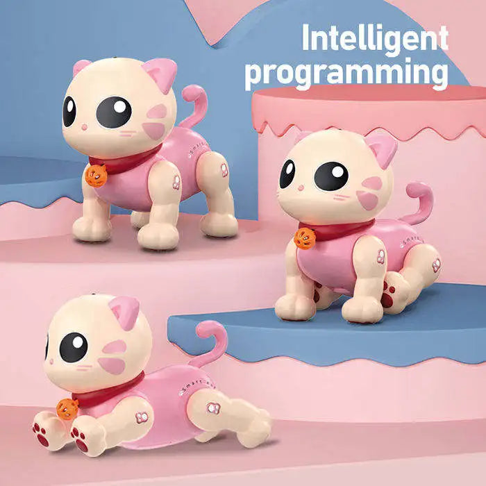 Cat Pet Model With Light and Music Dancing Interactive Toy Robot