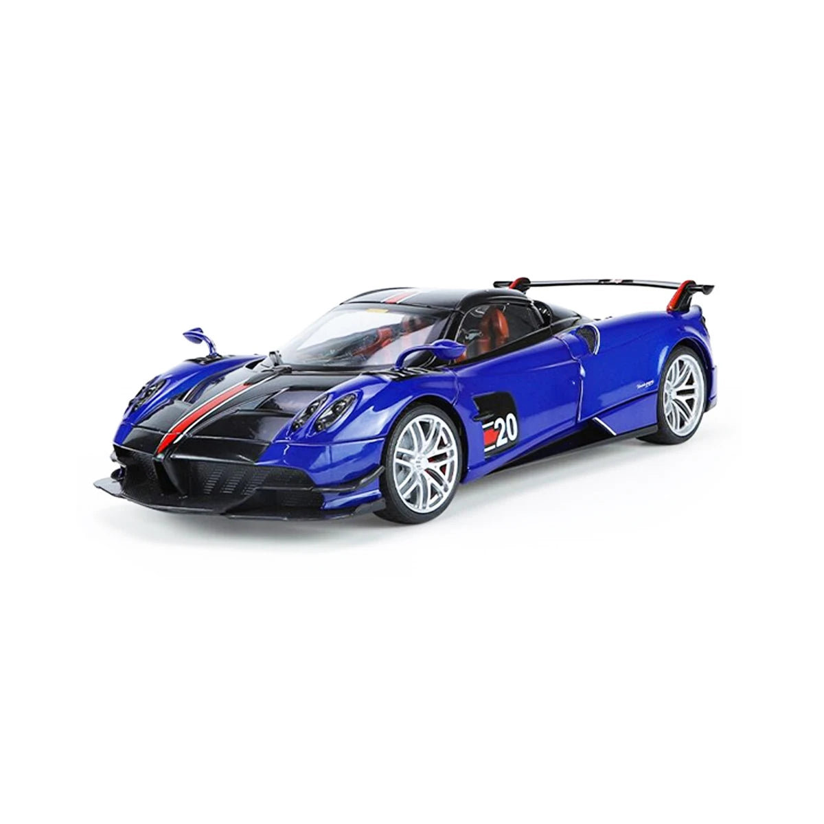 Die-cast Metal Alloy Car Model Pull Back Door Open Sound Light Kids Toy