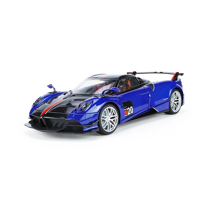 Die-cast Metal Alloy Car Model Pull Back Door Open Sound Light Kids Toy